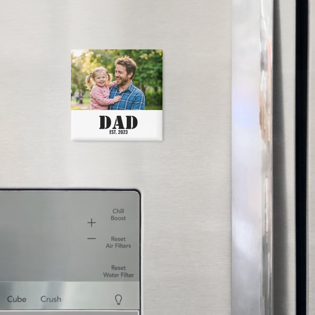 Imã Pai Estabeleceu Presente de Foto Preta e Ousada (In Situ (Fridge))
