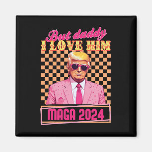 Imã Pai Eu O Amo Maga 2024 Trump Retro Vintage Gif