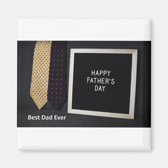 Imã Pai Feliz Dia de os pais Nunca Preto (Frente)