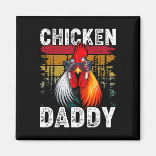 Imã Pai Frango Vintage Criador de Aves Engraçado Pais