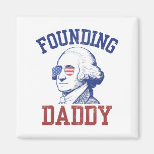 Imã Pai Fundador George Washington Funny 4 De Julho
