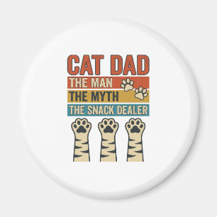 Imã Pai Gato O Revendedor de Lanche Camisa Vintage Ama