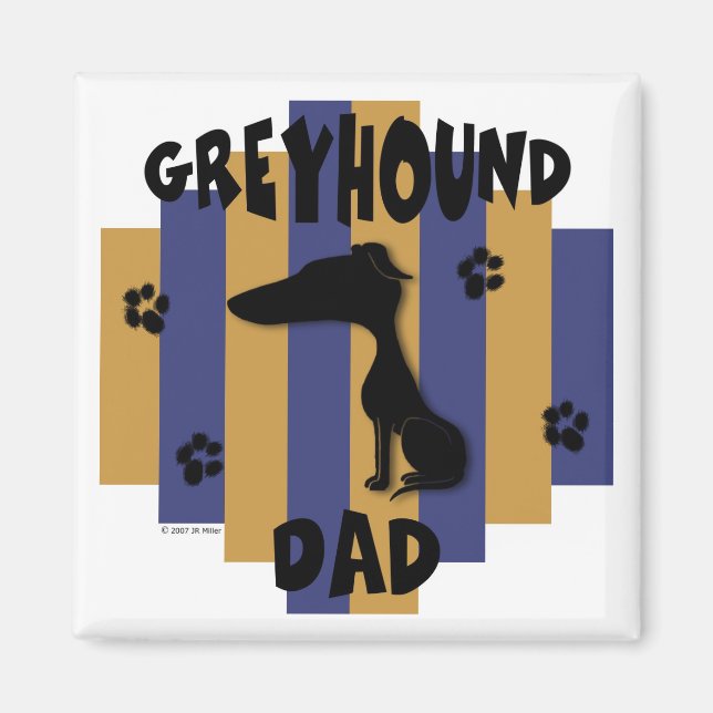 Imã Pai Greyhound Magnet (Frente)