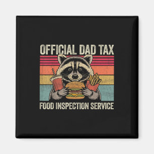 Imã Pai Imposto Oficial Pai Divertido Raccoon Pai Vint