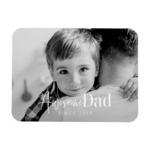 Ímã Pai Incrível Desde 20XX Foto Elegante Simples Mode