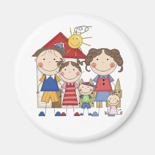 Imã Pai, Mãe, Irmã Grande, Irmão Médio, Sis Bebê