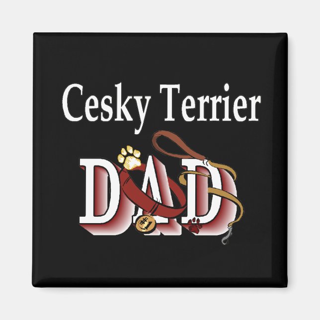 Imã Pai Magnet Cesky Terrier (Frente)