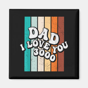 Imã Pai Mens Eu Te Amo 3000 Engraçado Retro Vintage Fa