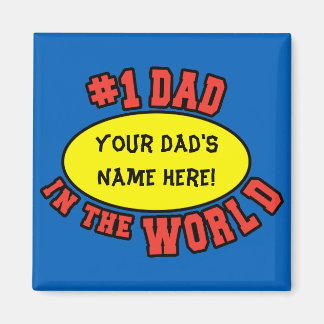 Imã pai nº 1 no Dia de os pais personalizado mundial
