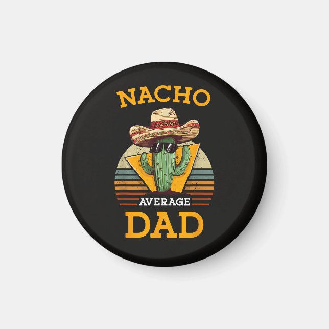 Imã Pai Não Médio Nacho Engraçado (Frente)