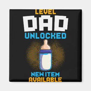Imã Pai Nível Desbloqueado Anúncio de Gravidez Gamer P