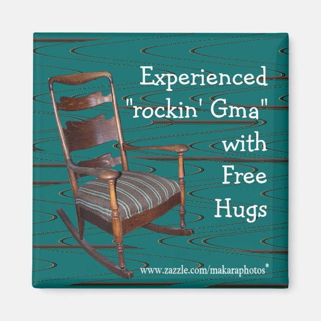 Imã Pai Ol Rocker Magnet personalize qualquer ocasião (Frente)