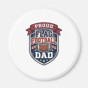 Imã Pai Orgulhoso de Futebol Americano Vintage Insígni