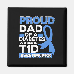 Imã Pai Orgulhoso De Um Guerreiro Da Diabetes Tipo De