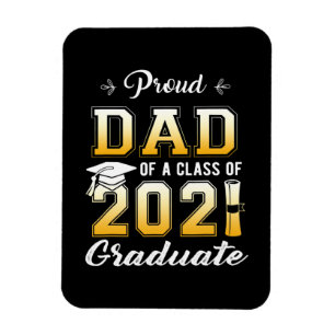 Ímã Pai Orgulhoso De Uma Classe Do Formando 2021
