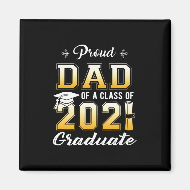Imã Pai Orgulhoso De Uma Classe Do Formando De 2021 (Frente)