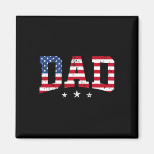 Imã Pai Patriótico Americano Bandeira Americana 4th O