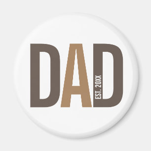 Imã Pai Personalizado Castanho Moderno Estabelecido