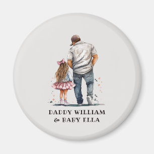 Imã Pai Personalizado e Filha
