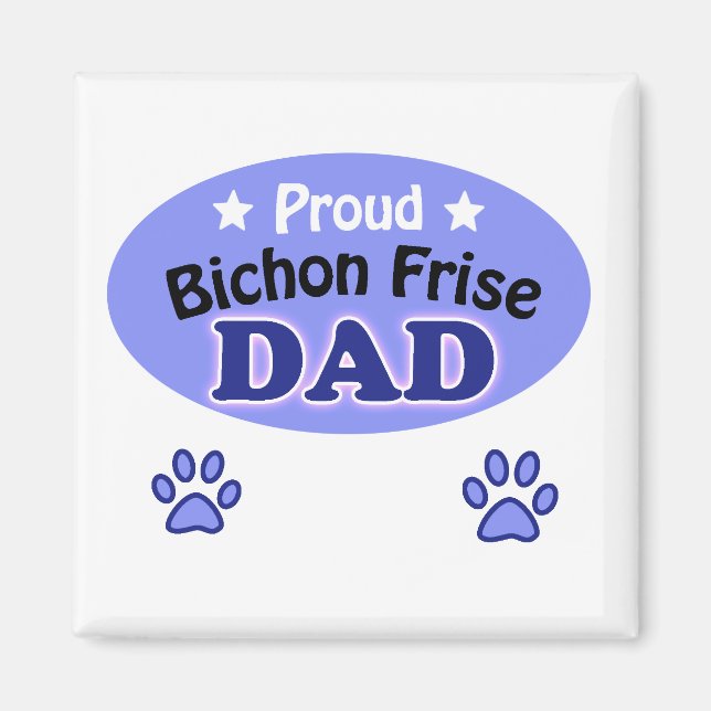Imã Pai Proud Bichon Frise (Frente)
