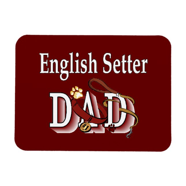 Ímã Pai Setter Inglês (Horizontal)