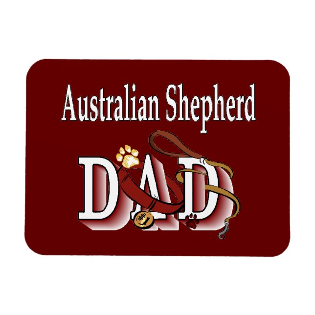 Ímã Pai Shepherd australiano (Horizontal)