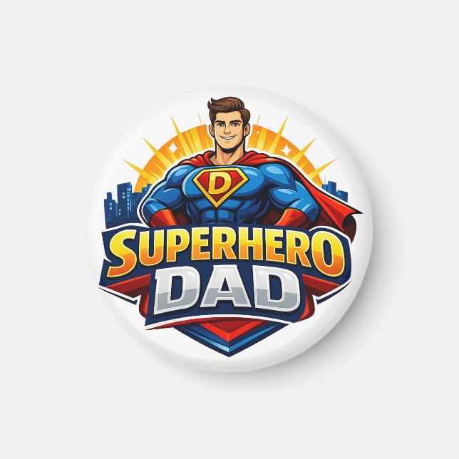Imã Pai Super-Herói (Frente)