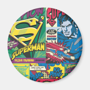 Imã Painéis em quadrinhos do Super-Homem