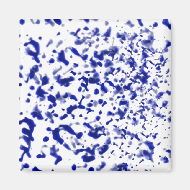 Imã Paint Spatter Blue (Frente)