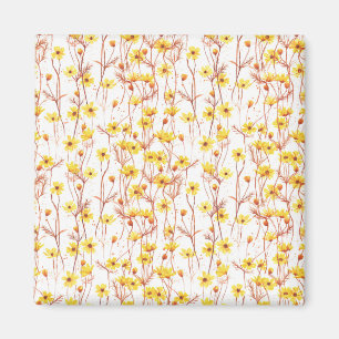 Imã Painted Yellow Daisies