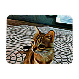 Ímã Painting Linda Cat