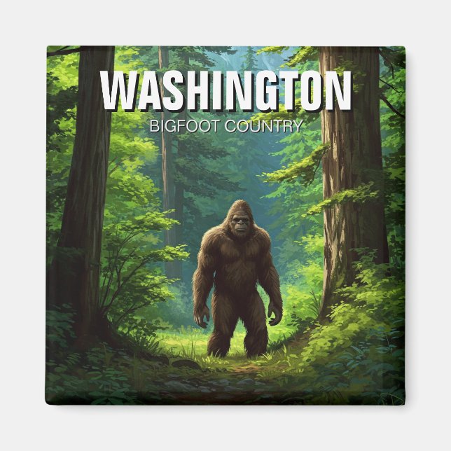 Imã País Bigfoot Washington (Frente)
