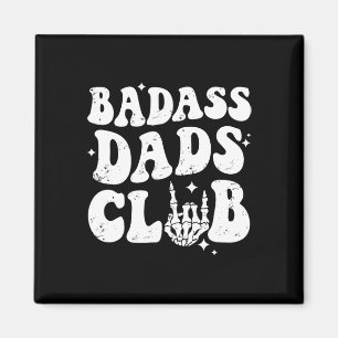 Imã Pais Clube Funny Pai Groovy Dia de os pais de tend