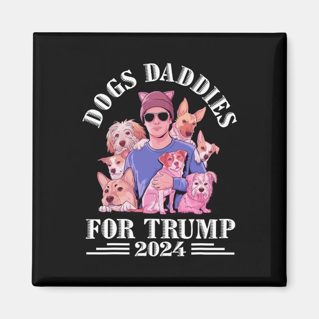 Imã Pais De Cães Para Trump 2024 (Frente)