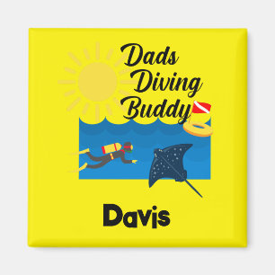 Imã Pais Divisindo Design Buddy - Magnet Quadrado
