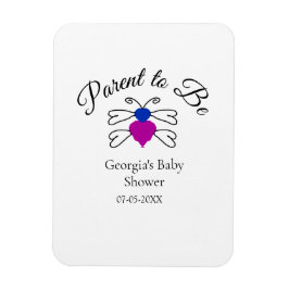 Ímã Pais para ser o texto azul cor-de-rosa da abelha d