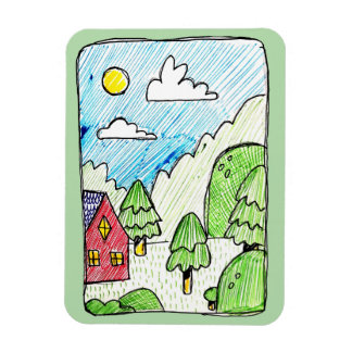 Ímã Paisagem adorável