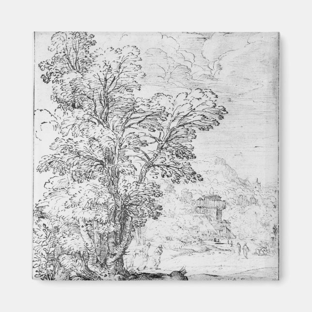 Imã Paisagem arborizada (Frente)