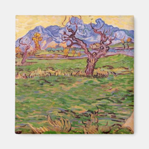Imã Paisagem, Árvore Oleícola, Montanhas Van Gogh, B
