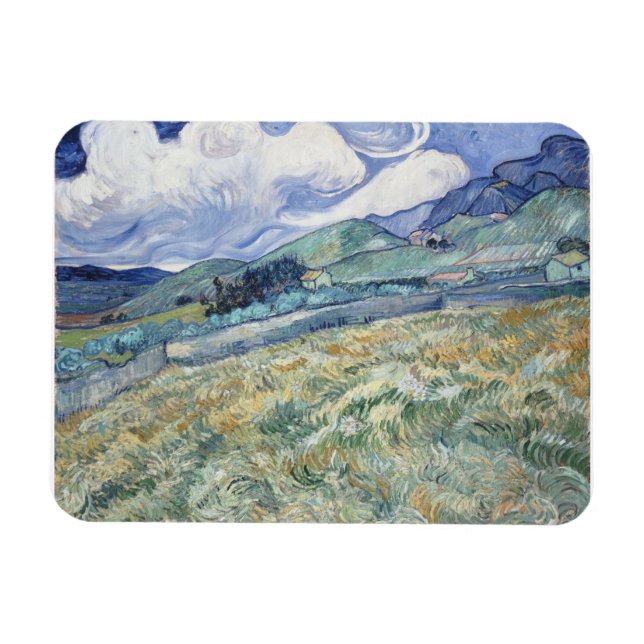 Ímã Paisagem atrás de Saint-Paul Vincent van Gogh (Horizontal)