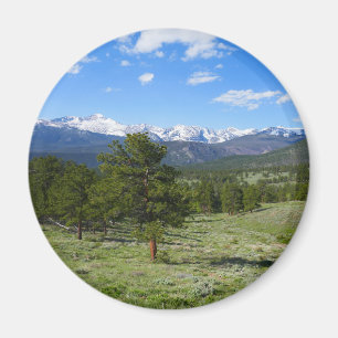 Imã Paisagem Cênica da Vista da Montanha Rochosa