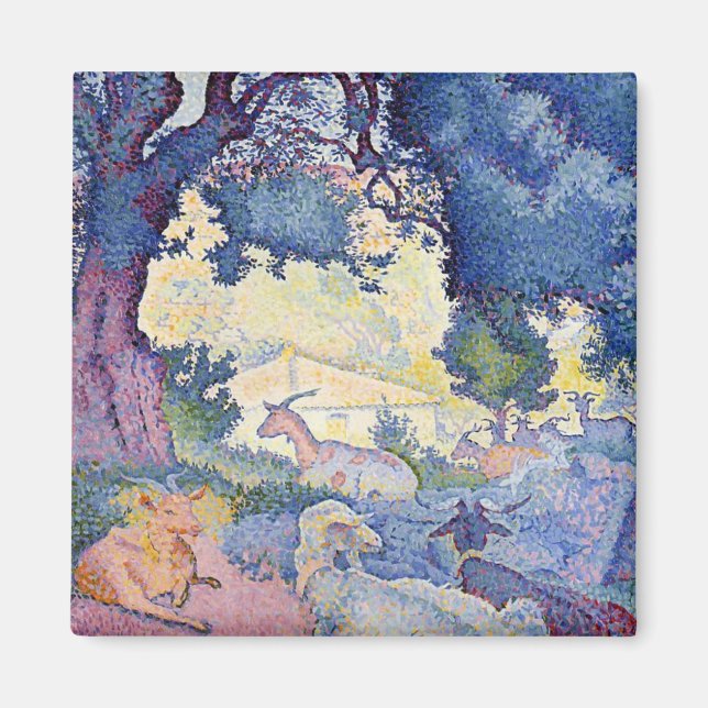 Imã Paisagem com Caprinos (por Henri-Edmond Cross) (Frente)