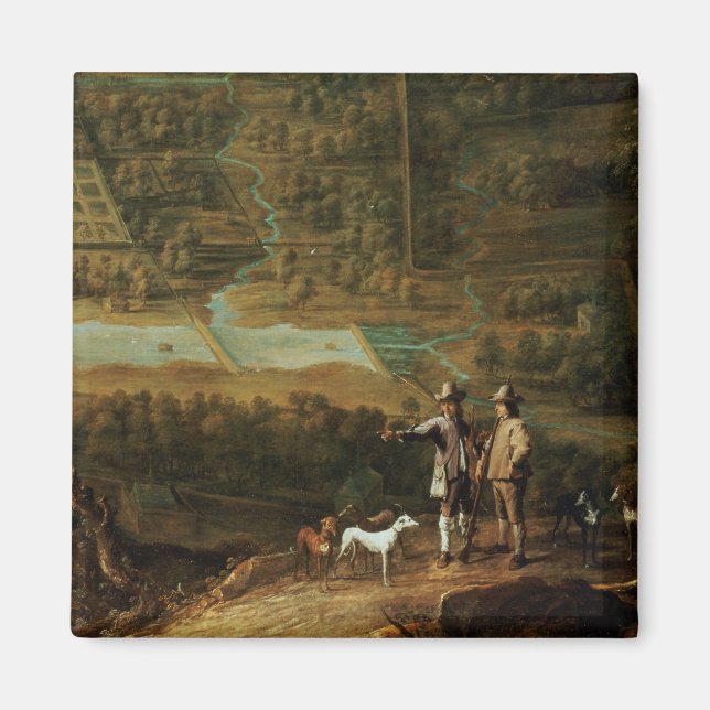 Imã Paisagem com desportistas (Frente)