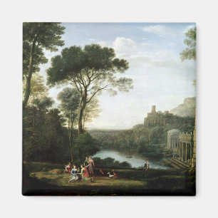Imã Paisagem com o Egeria da ninfa