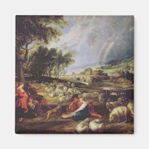 Imã Paisagem com um arco-íris