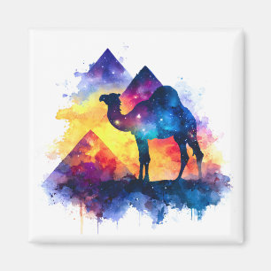Imã Paisagem Cósmica Starry Night Egípcio Camel