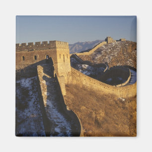 Imã Paisagem da Grande Muralha ao pôr do sol, China