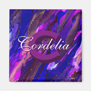 Imã Paisagem da Nuvem Roxa com Cobre