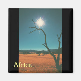 Imã Paisagem da Savana Bush África Árvore Ímã