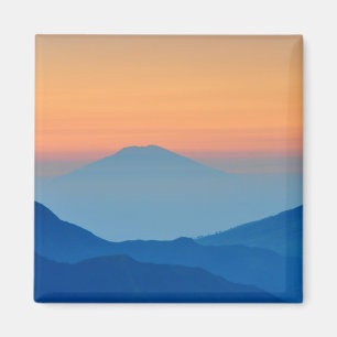 Imã Paisagem de Abstrato de Montanha Sunset